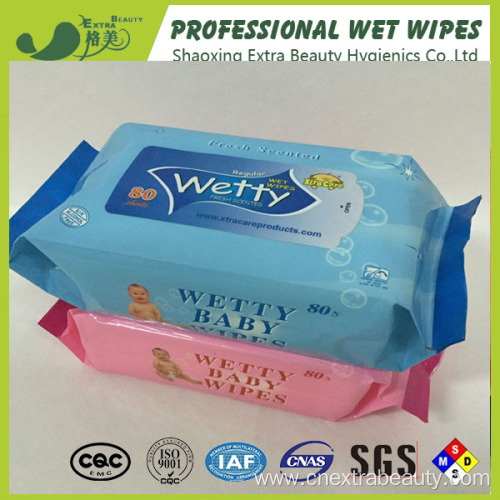 OEM Organic Tender Baby Brands Nonwoven Wet Wipes